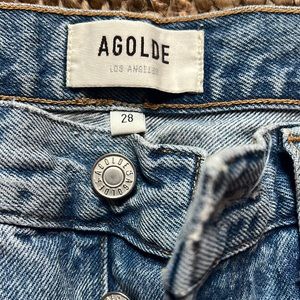 Worn once Agolde Riley Crop Jean